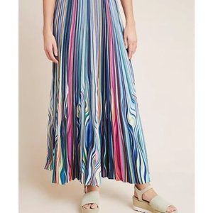 Anthropologie Lyra Pleated Maxi Skirt NEW S